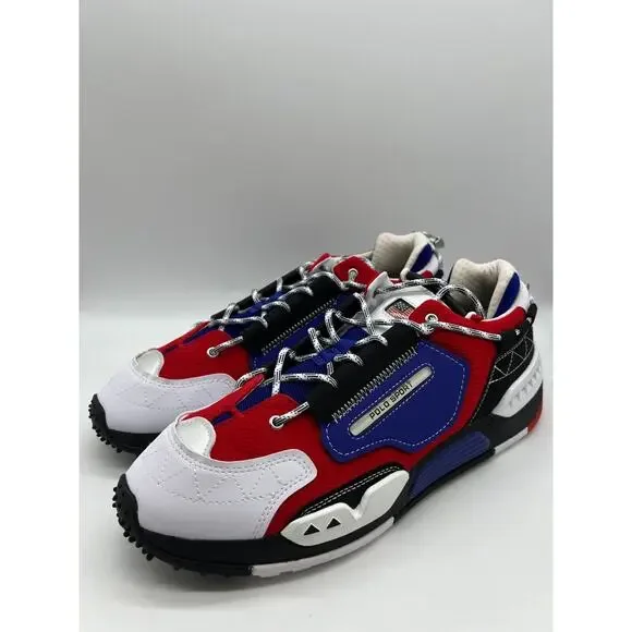 Polo Ralph Lauren PS200 SK HTL Men's Red Blue White Shoes Size 14 NEW Athletic Shoes